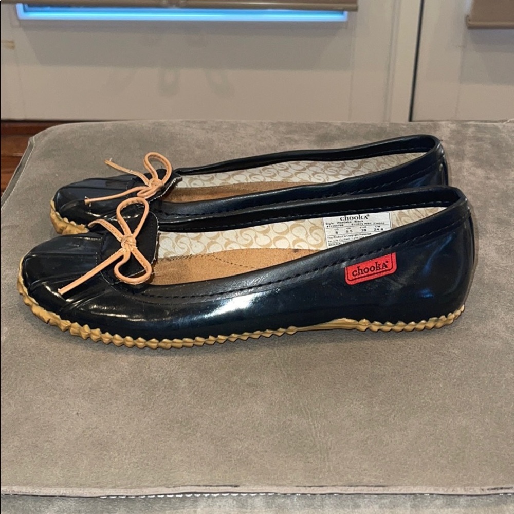 Chooka  Duck Skimmer Rubber Rain Ballet Flats - Picture 4 of 7